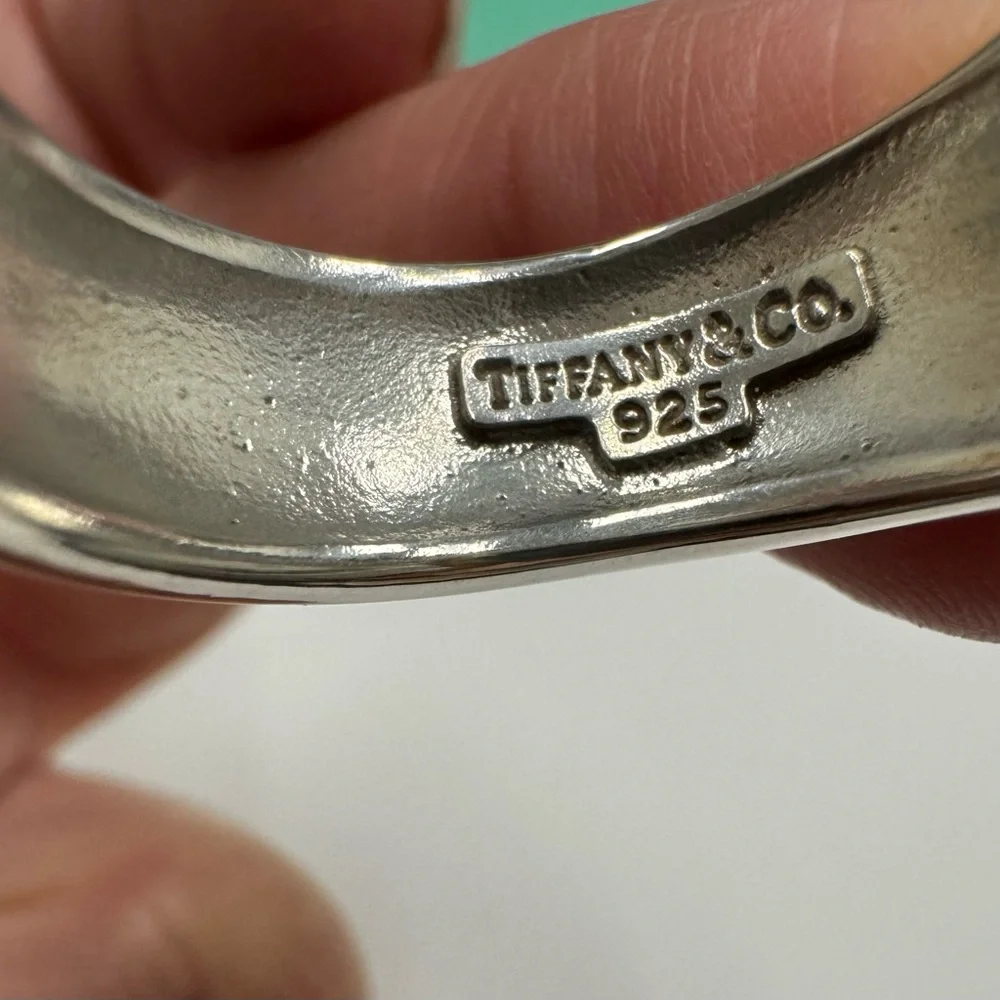 Tiffany & Co. Sterling Silver Leaf Ring Retired piece - Picture 3 of 6